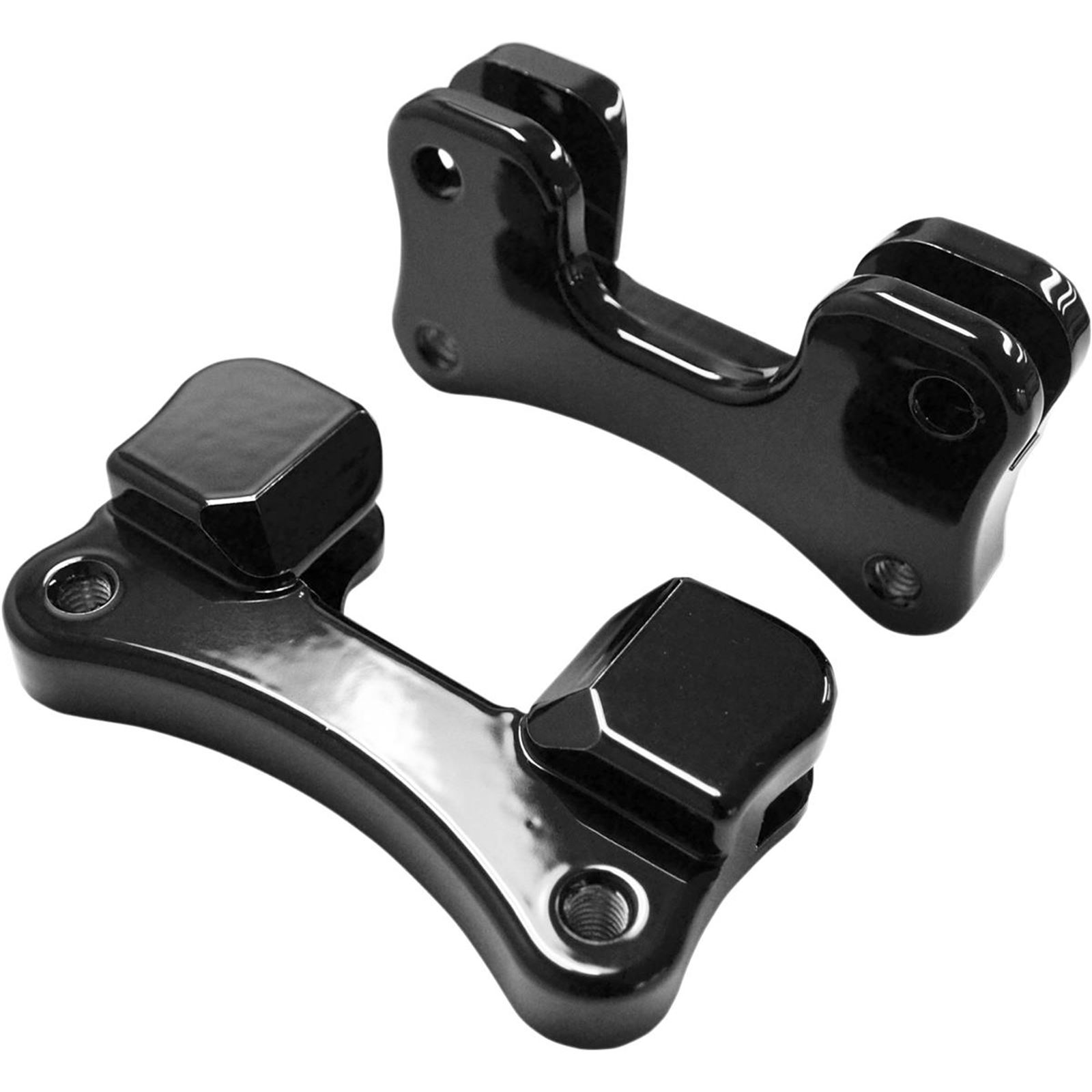 Drag Specialties Fender-To-Fork Adapters - Gloss Black