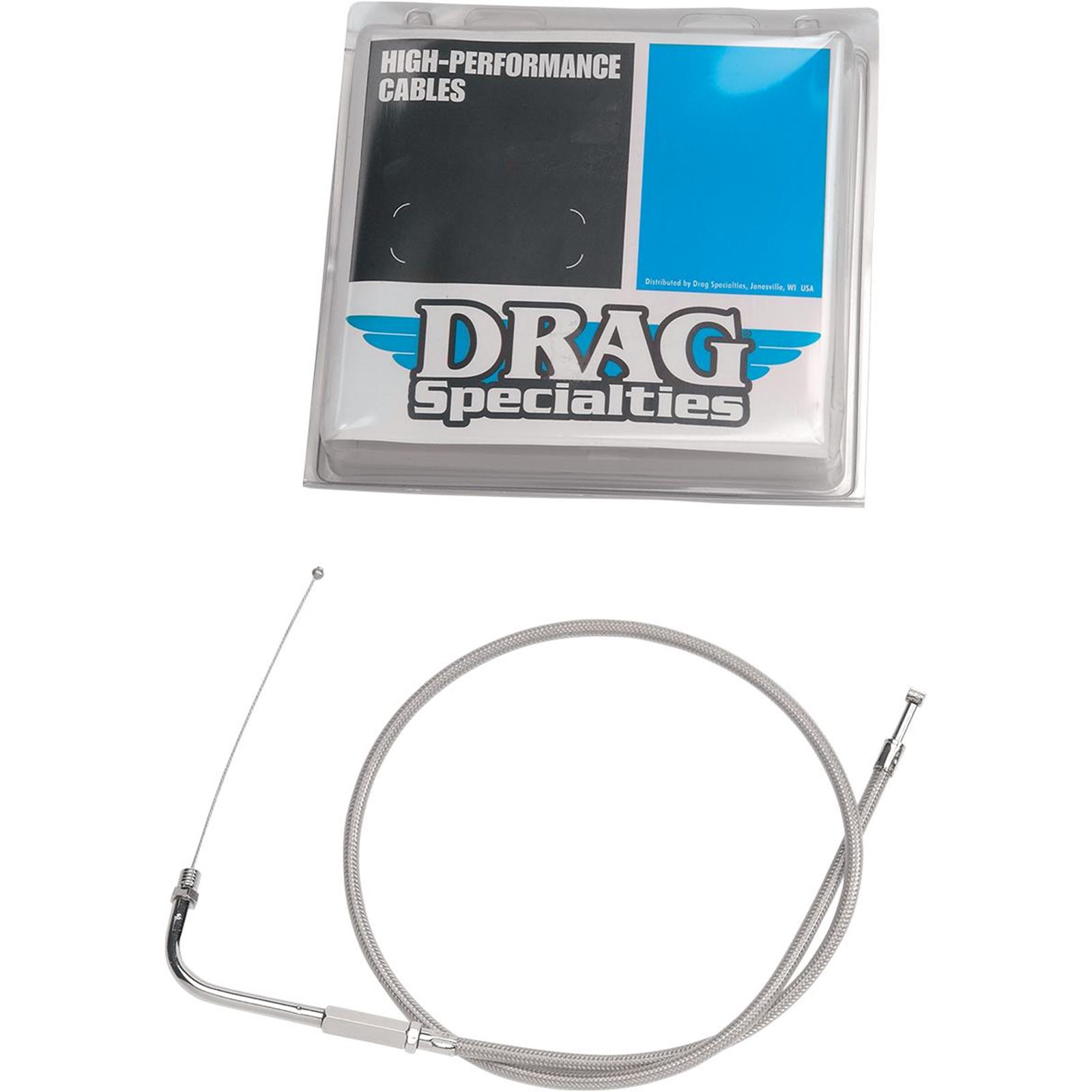 Drag Specialties 38" Braided Throttle Cable