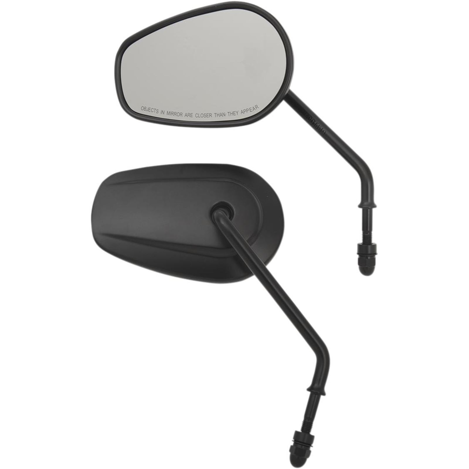 Drag Specialties Replacement Mirrors - Long Stem - Black
