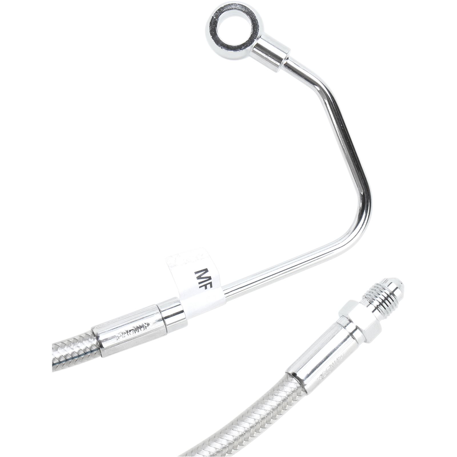 Magnum Mid Brake Line - FLHT ABS - Polished Stainless