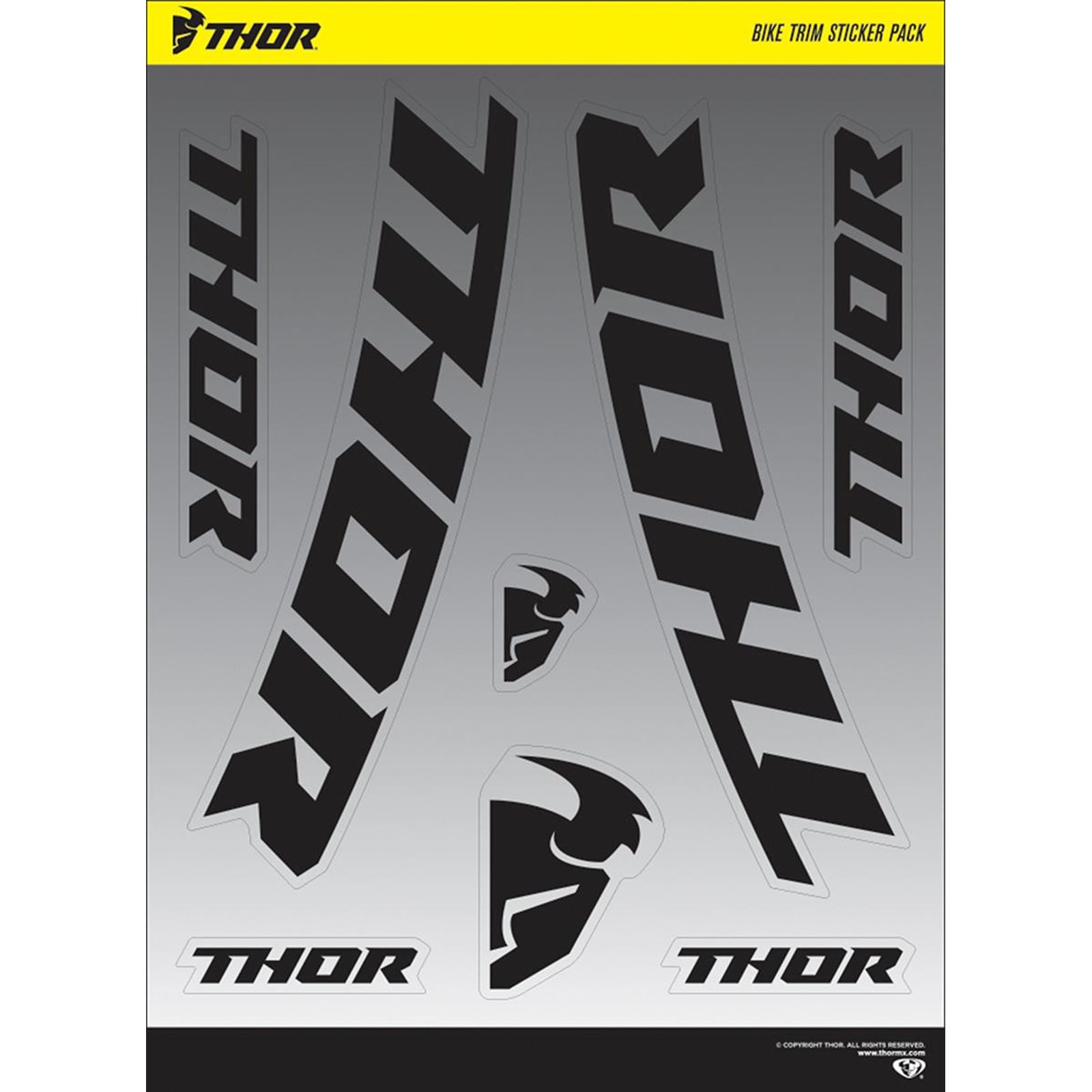 Thor Decal Sheet - Bike Trim