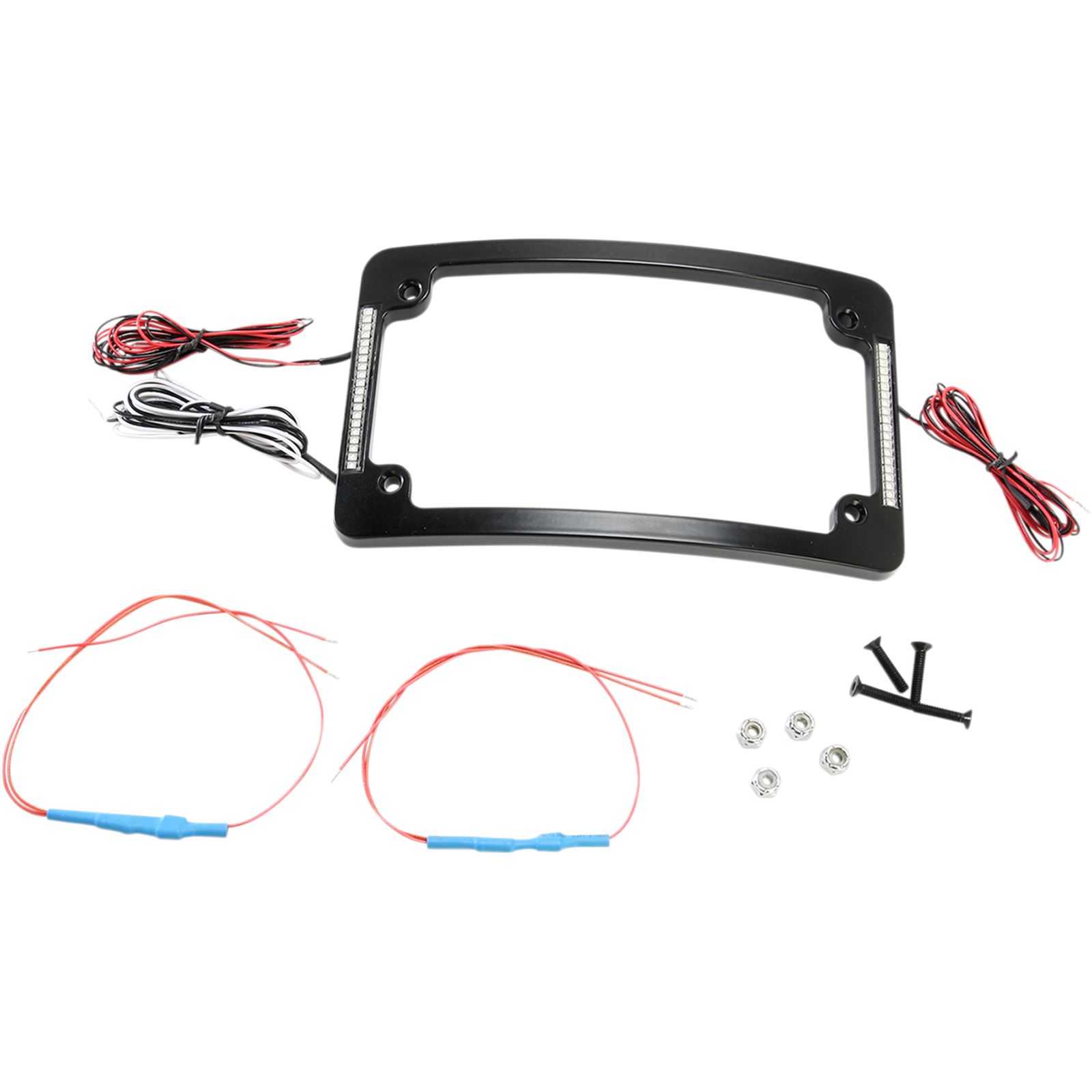 Quad Motorcycle Plate Frames with LEDs