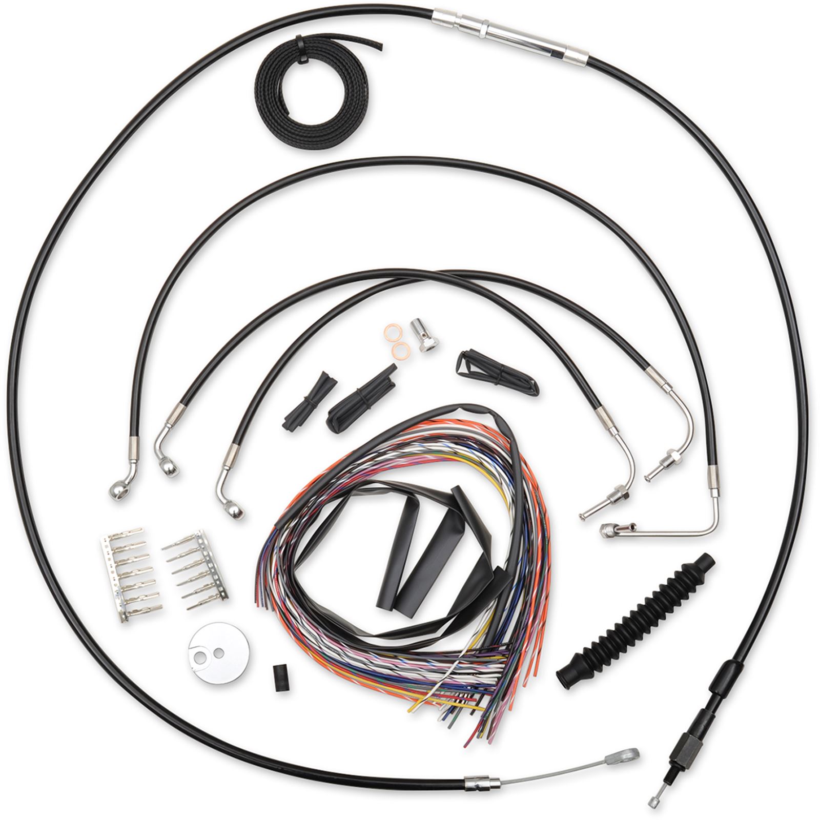 LA Choppers Black 15" - 17" Cable Kit for '16 Street Glide