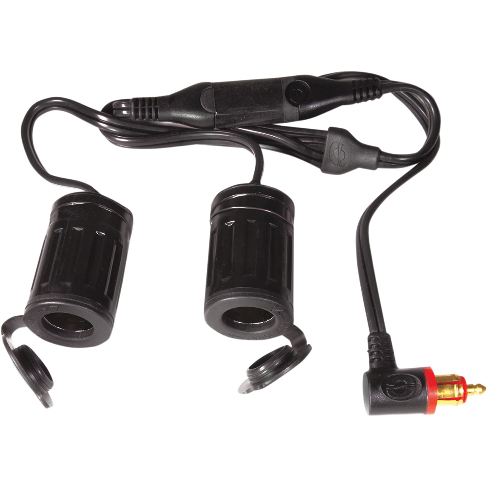 Tecmate Charger Cord - DIN to Dual Socket Splitter Adapter