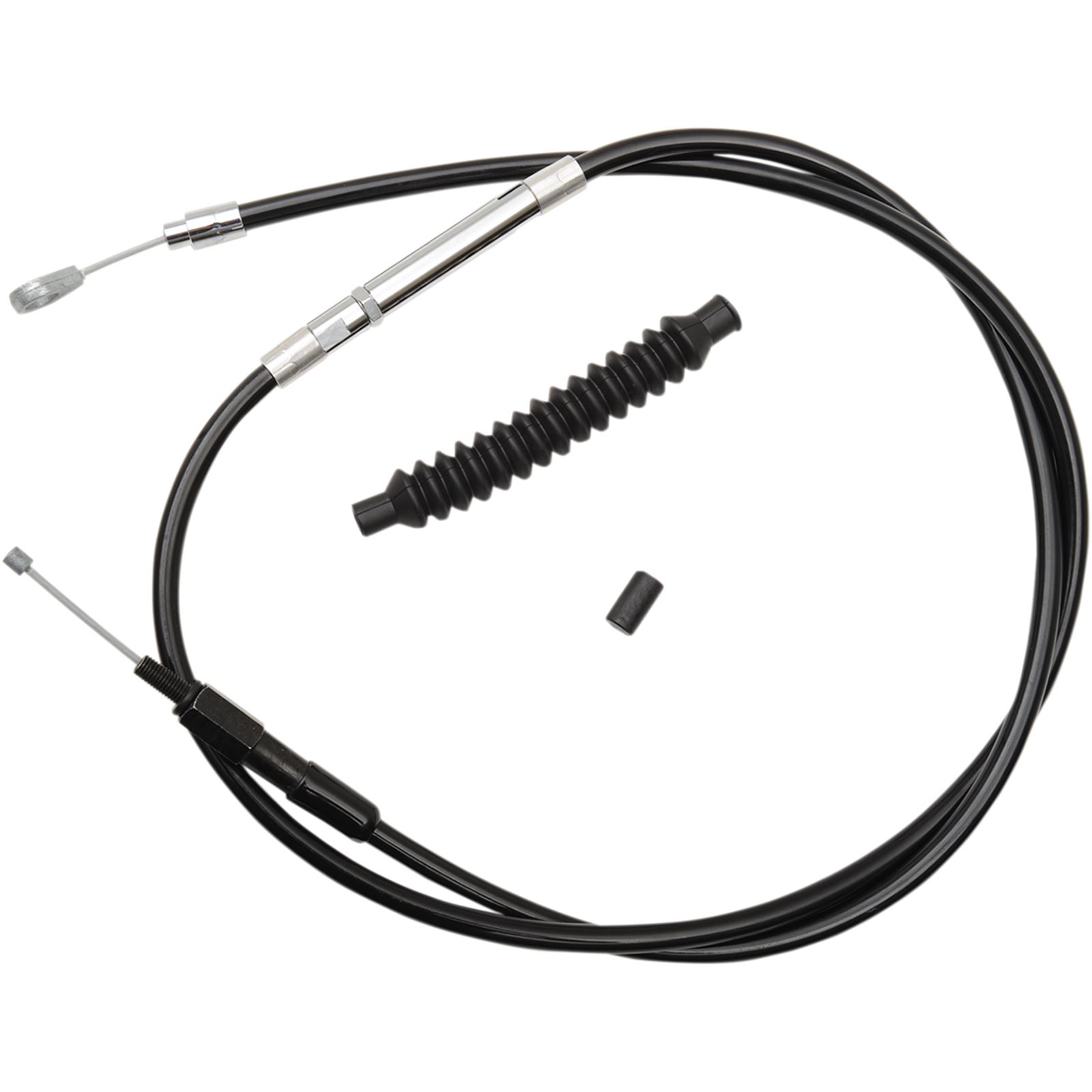 LA Choppers Black Vinyl Clutch Cable For 18