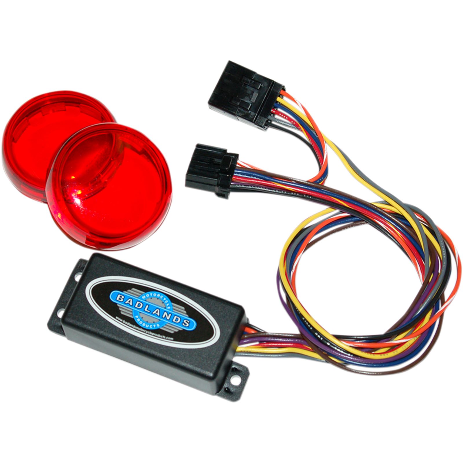 Badlands M/C Products Plug-In Illuminator with Red Lenses - XL