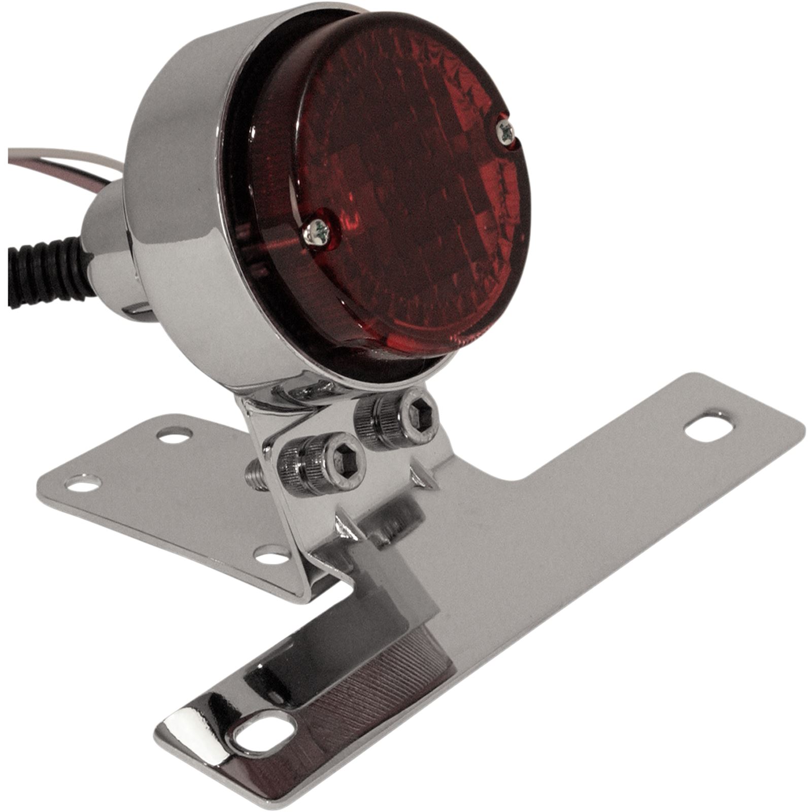 Emgo Taillight/License Plate Mount - Chrome