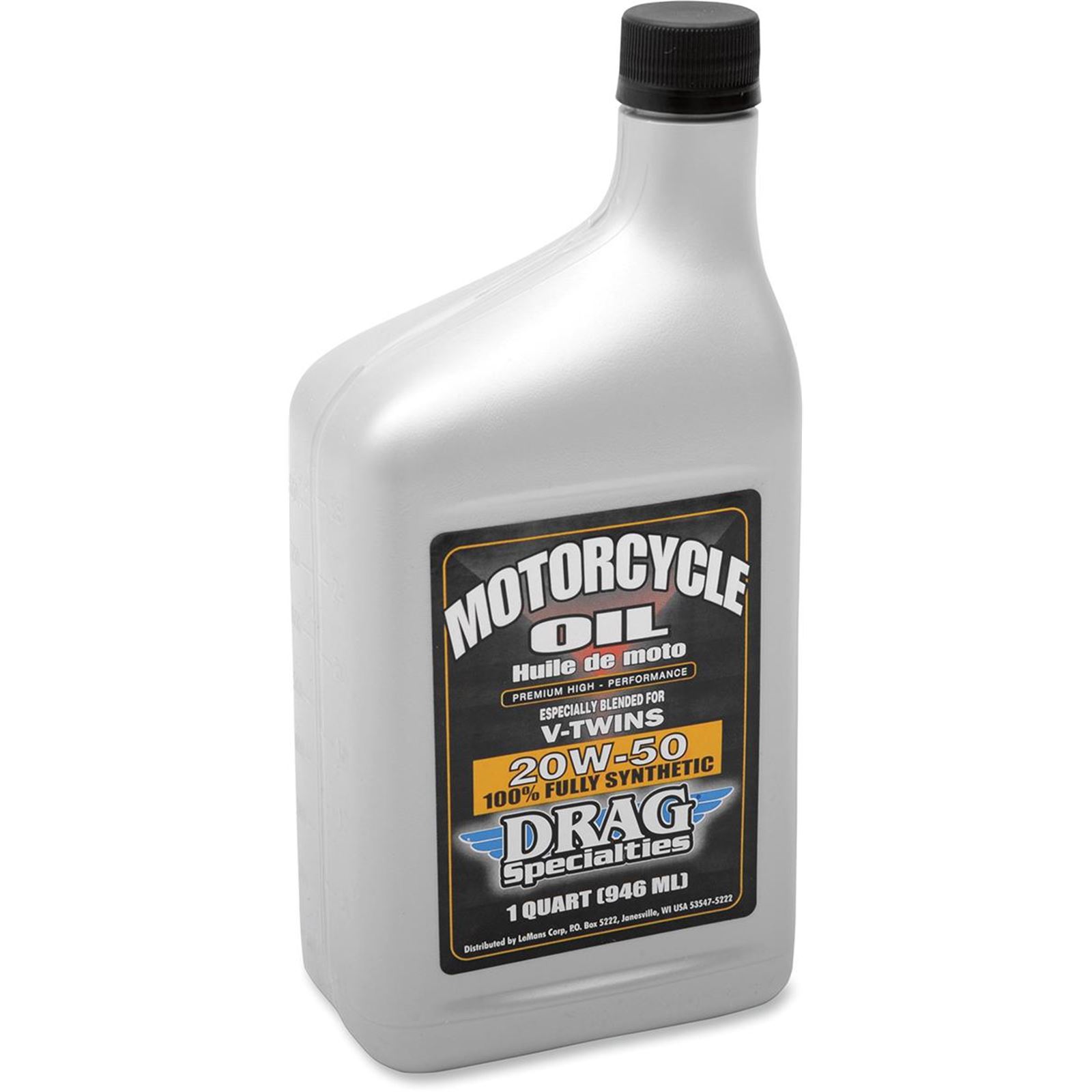 Drag Specialties Synthetic Engine Oil 20W50 - 1 US quart - Case of 12