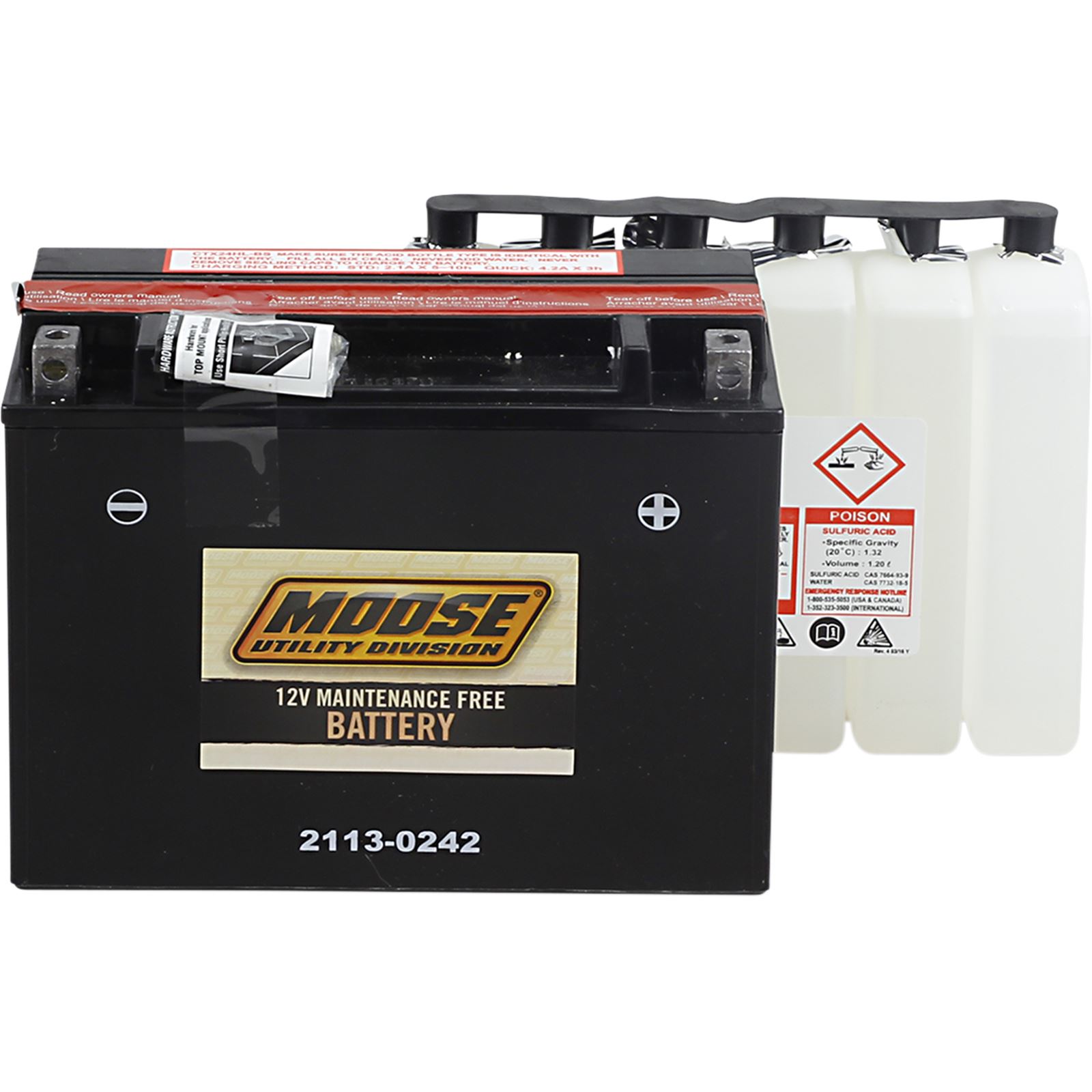 Moose Racing AGM Battery - YTX24HL-BS