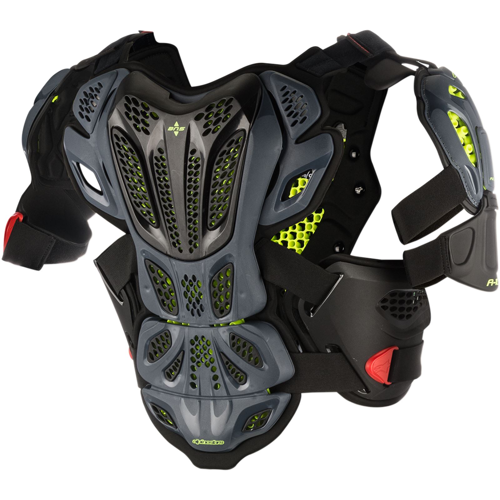 Alpinestars A-10 Full Chest Protector - Black/Red - X-Large/2X-Large