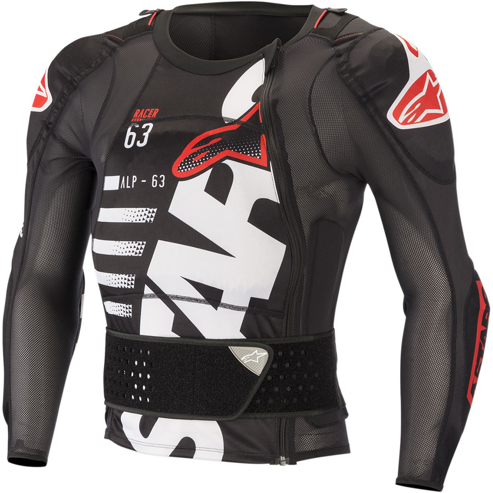 Alpinestars Sequence Protection Jacket - Long Sleeve - Black/White/Red - Small