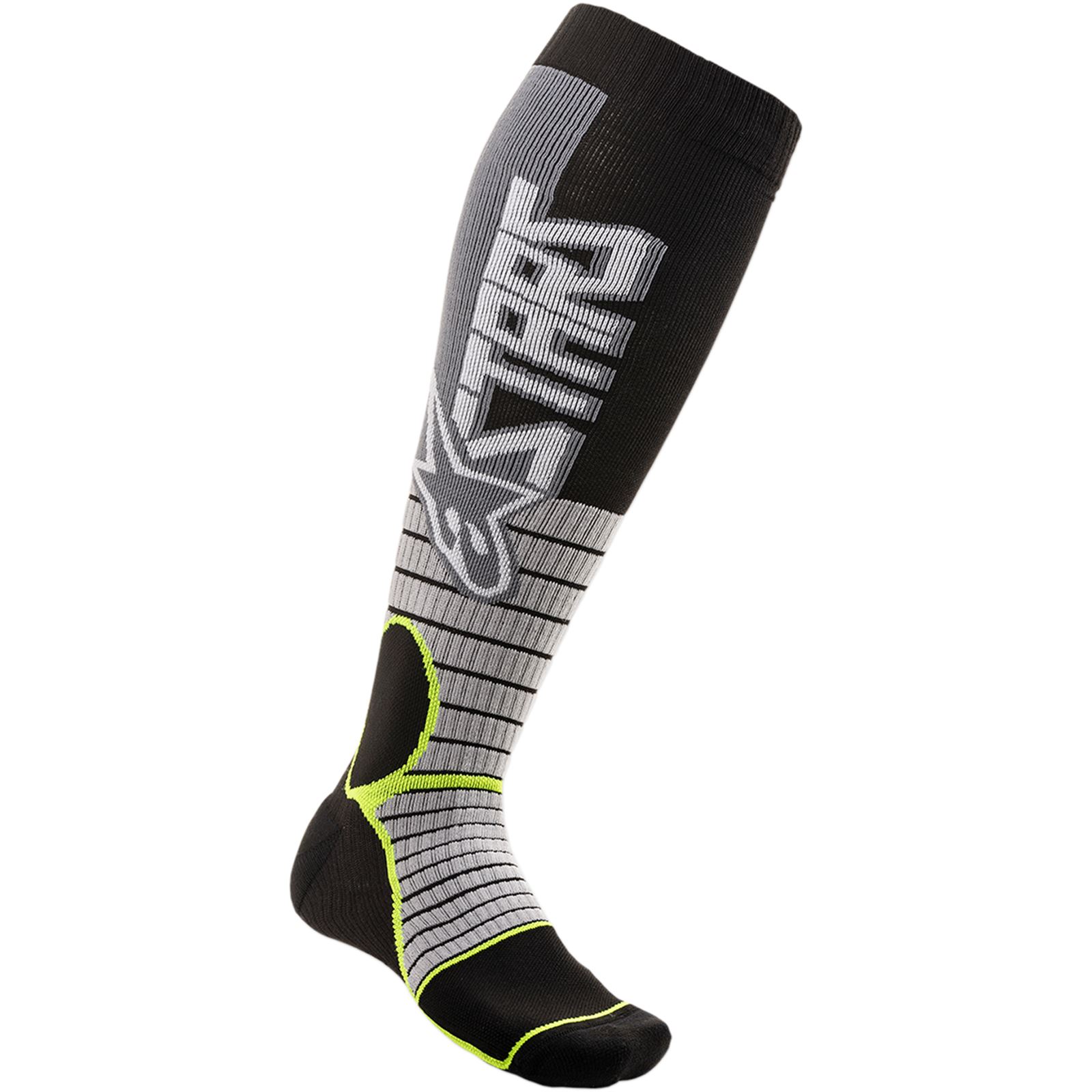 Grey//Orange//Small//Medium Alpinestars MX Plus2 Mens Off-Road Motorcycle Socks