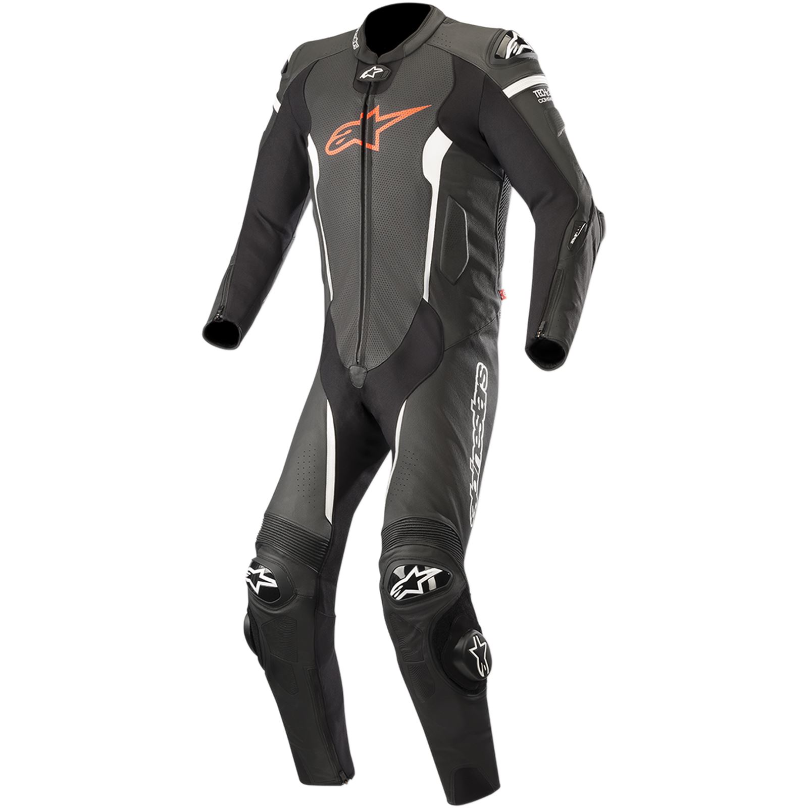 Alpinestars Missile 1-Piece Leather Suit - Black/Red/White - 2X-Large/3X-Large - 44 Pant Size