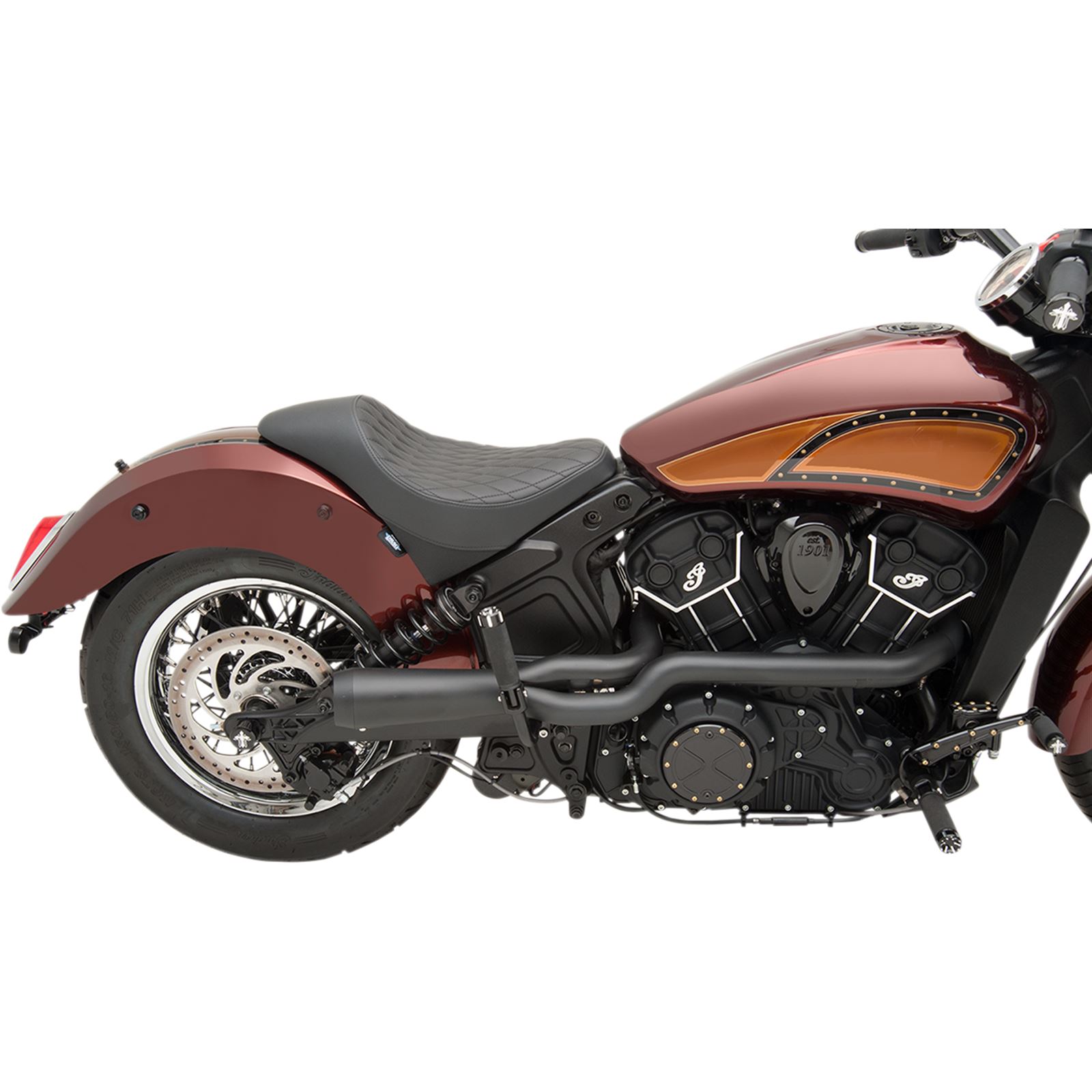 Trask Performance 2 1 Exhaust Black Indian Scout is at