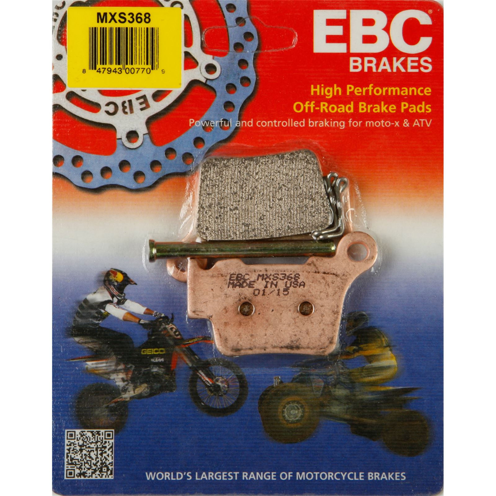 EBC Brakes MX-S Brake Pads - Motorcycle, ATV / UTV & Powersports