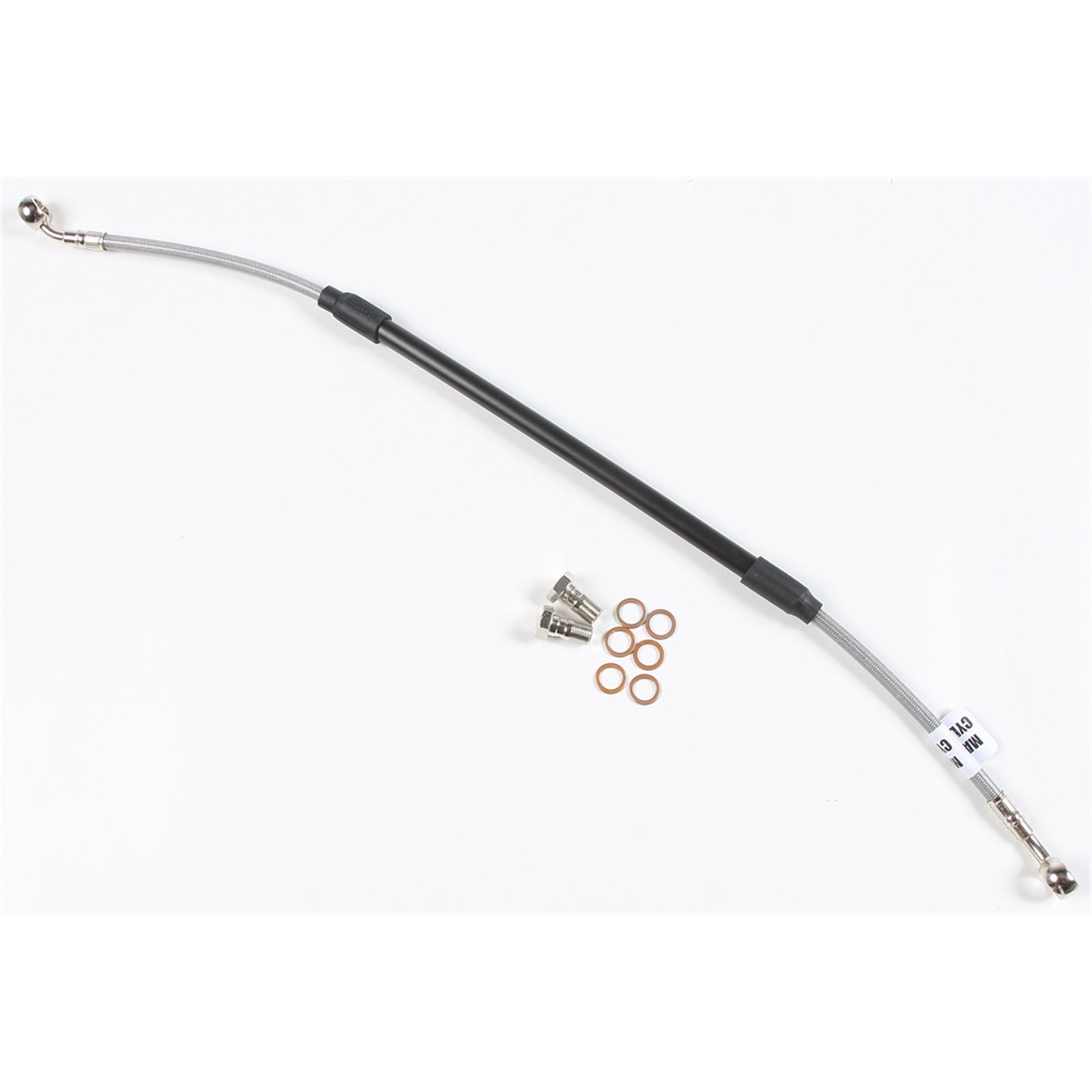 Streamline +2 Clear Extended Rear Steel Braided Brake Line Kit 