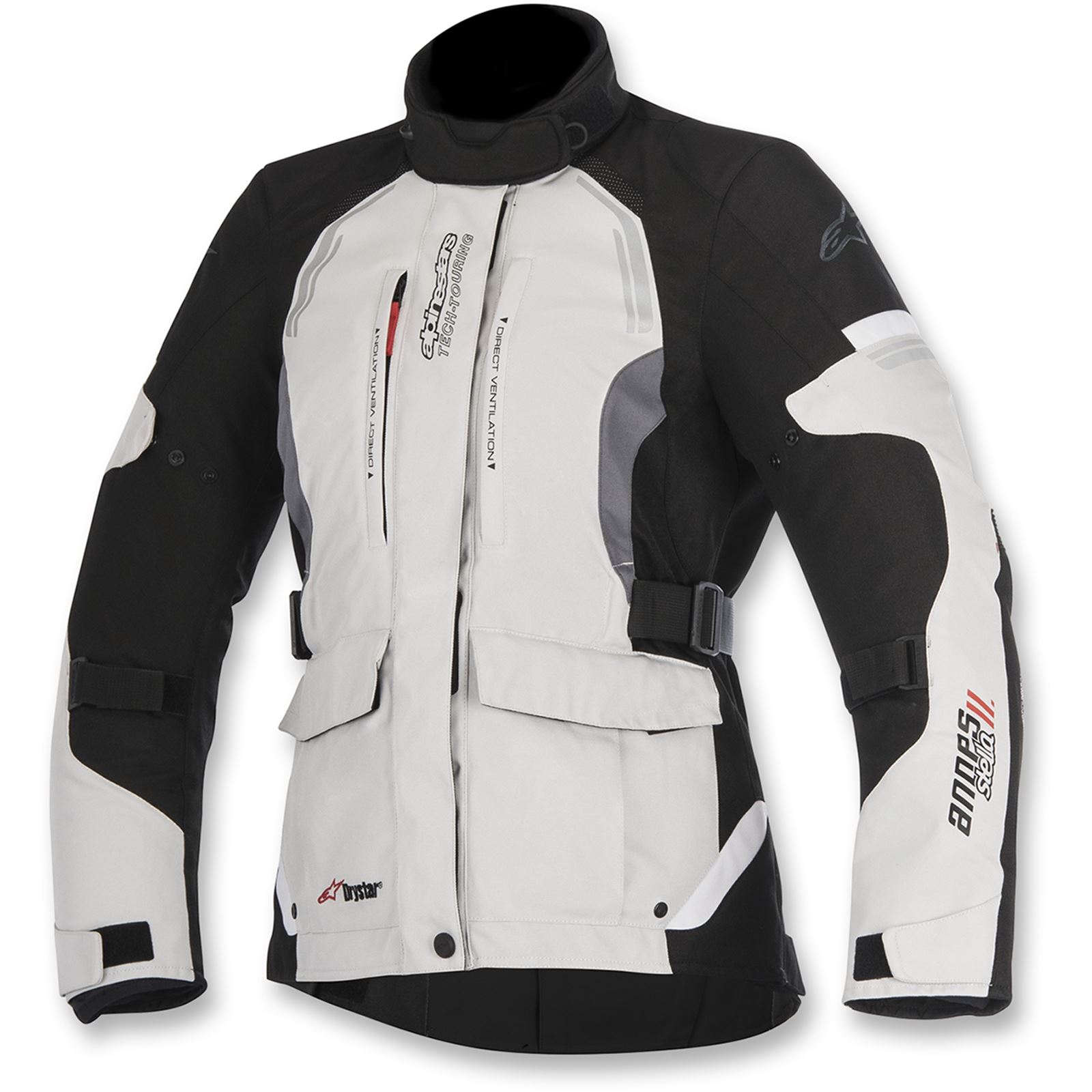 Alpinestars Stella Andes v2 Drystar®  Jacket - Light Grey/Dark Grey/Black - Medium