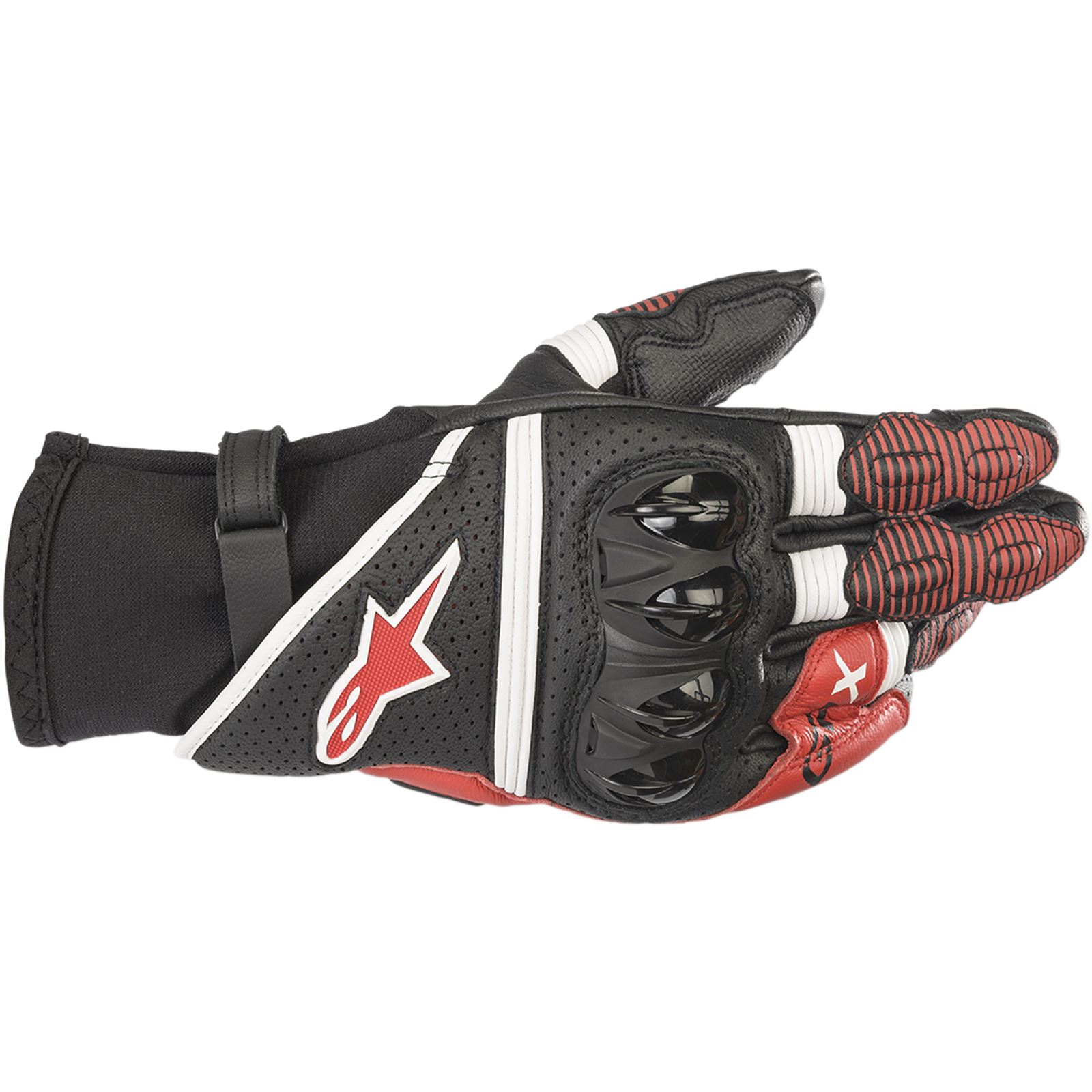 Alpinestars GPX V2  Gloves - Black/White/Red - Large
