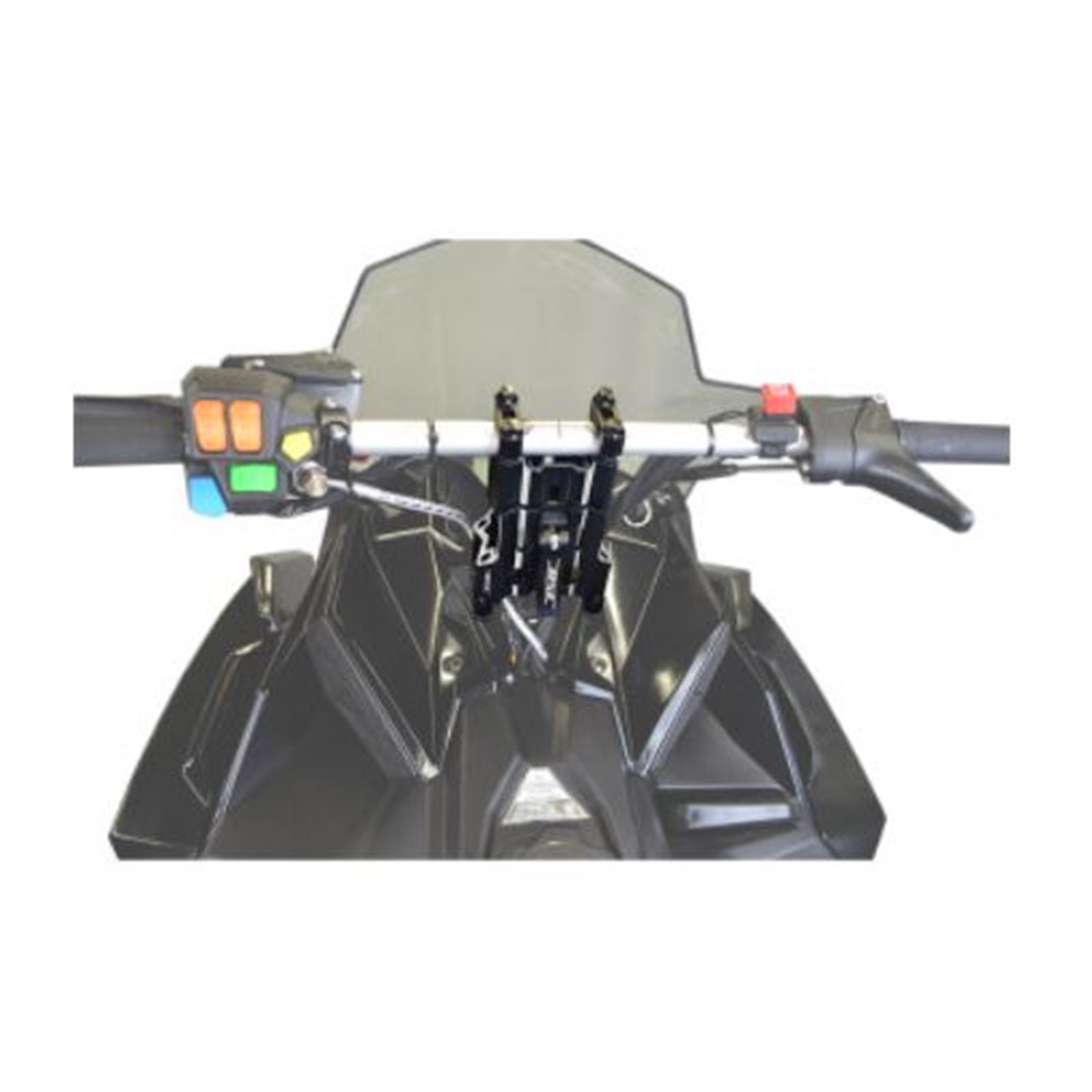 RSI Black Adjustable 4" 7" Handlebar Riser Motorcycle, ATV / UTV