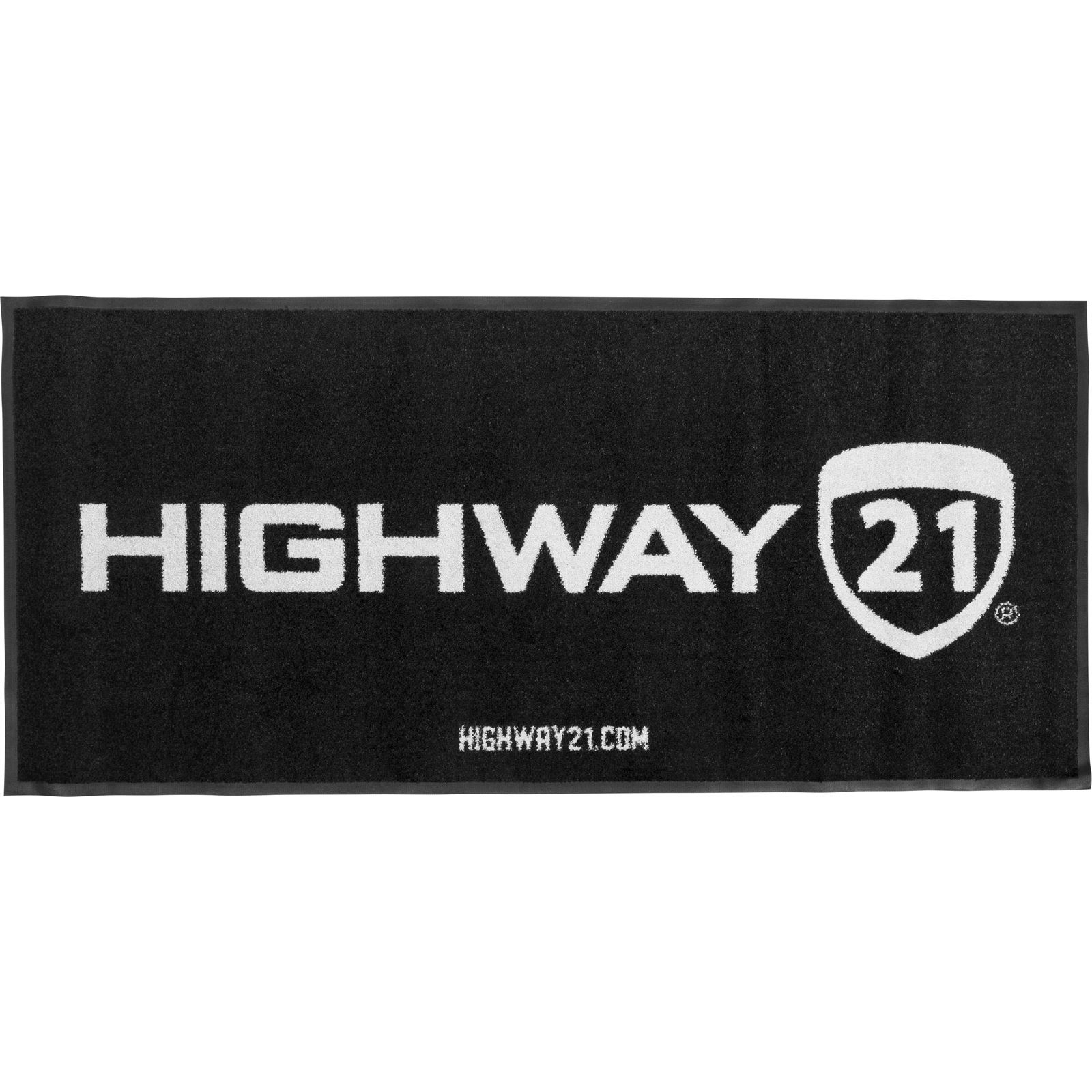 Highway 21 Floor Rug Black/White 73"x33"
