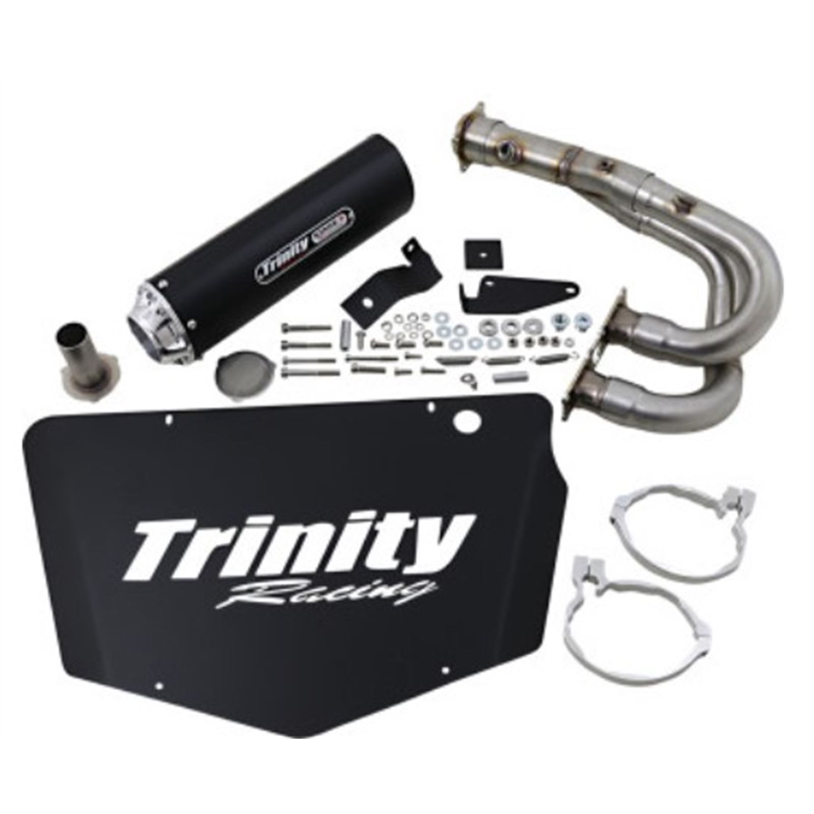 Trinity Racing Single Stinger Exhaust - Black