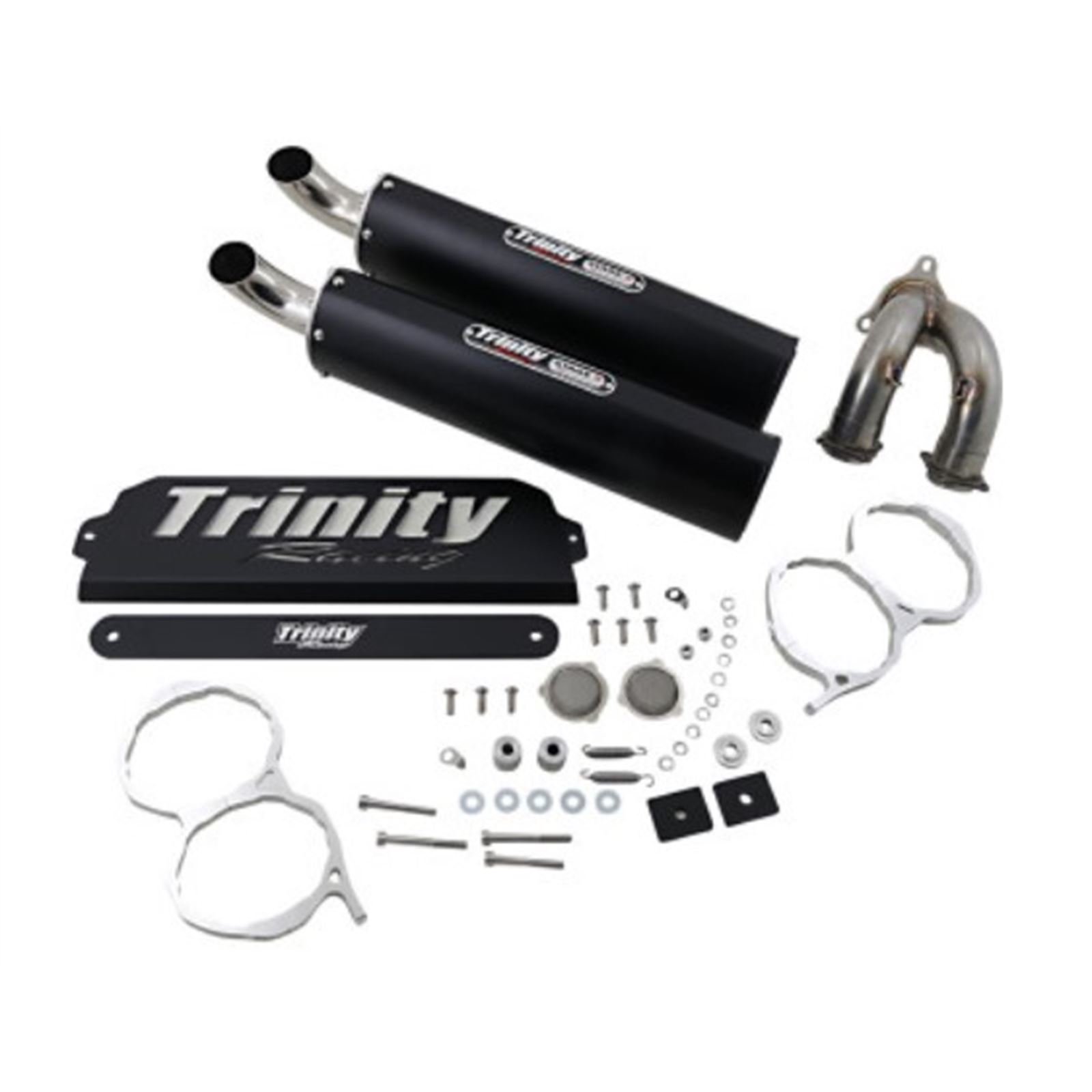 Trinity Racing Mufflers - Black - '20 RZR Pro XP