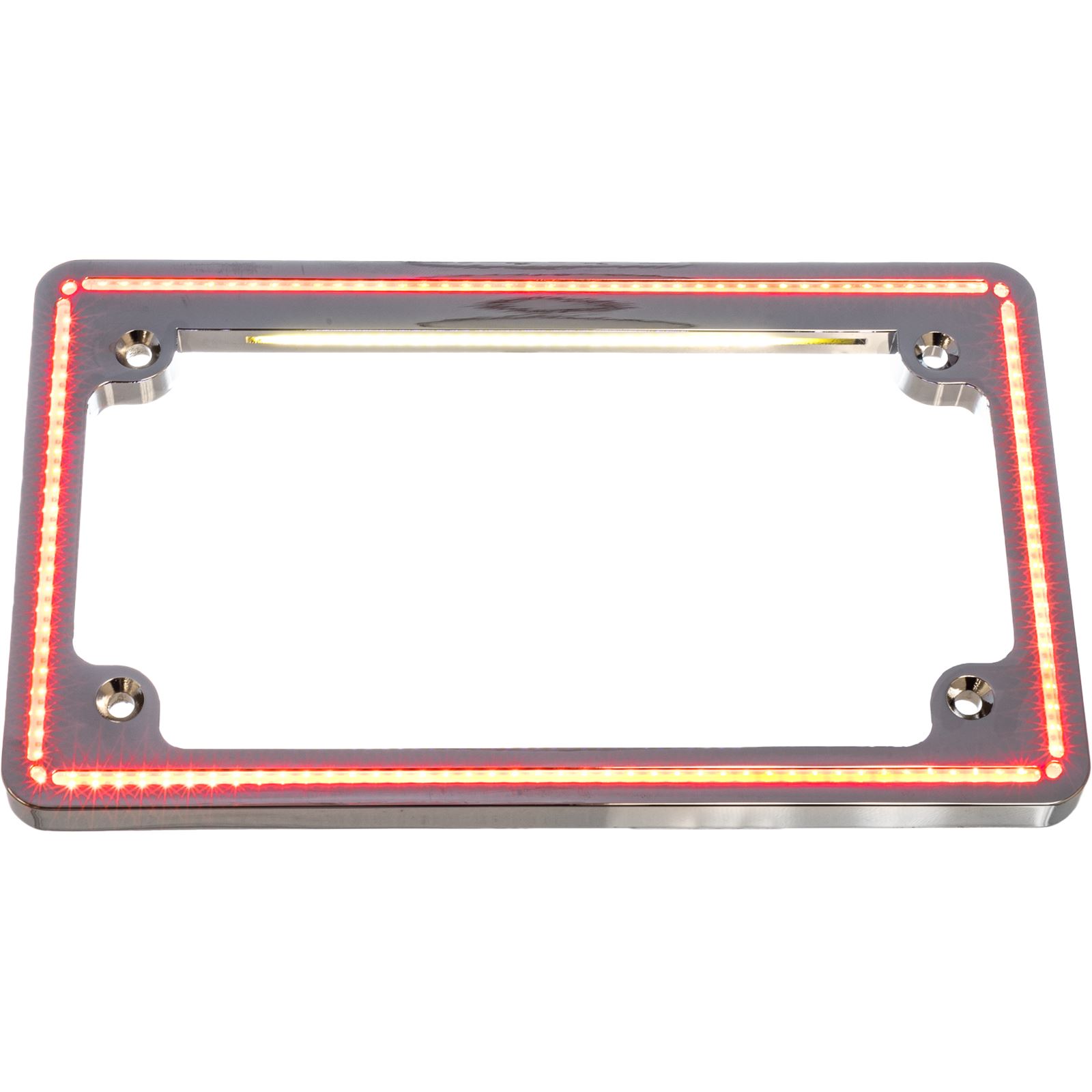 Letric Lighting Co. Perfect Plate Light License Plate Frame Compatible for Harley-Davidson FLS, FLSS 12-17 - Chrome