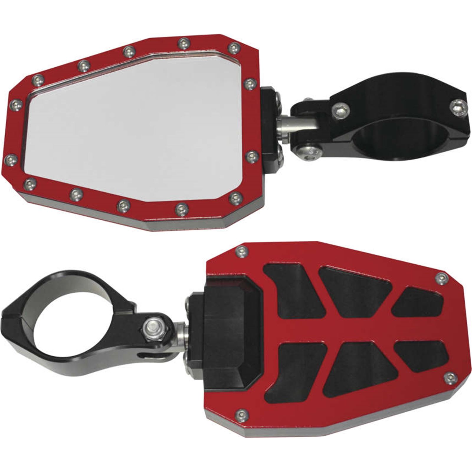 Modquad Side Mirror 2" Bezel Red