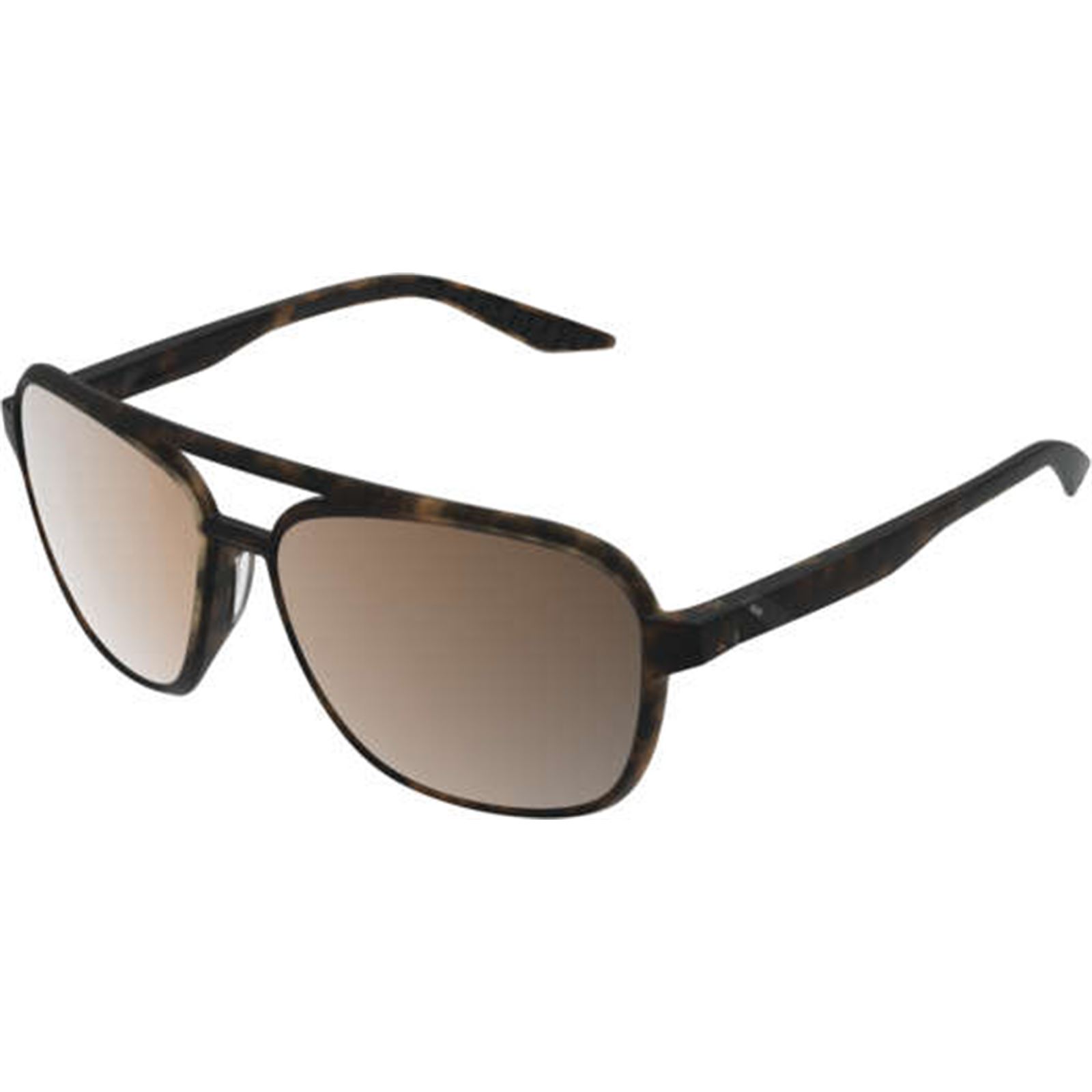 ブロンズ ポラライズド - Havana - Round - 100% Kasia Aviator サングラス 100% Kasia Aviator Sunglasses - Round - Havana - Bronze