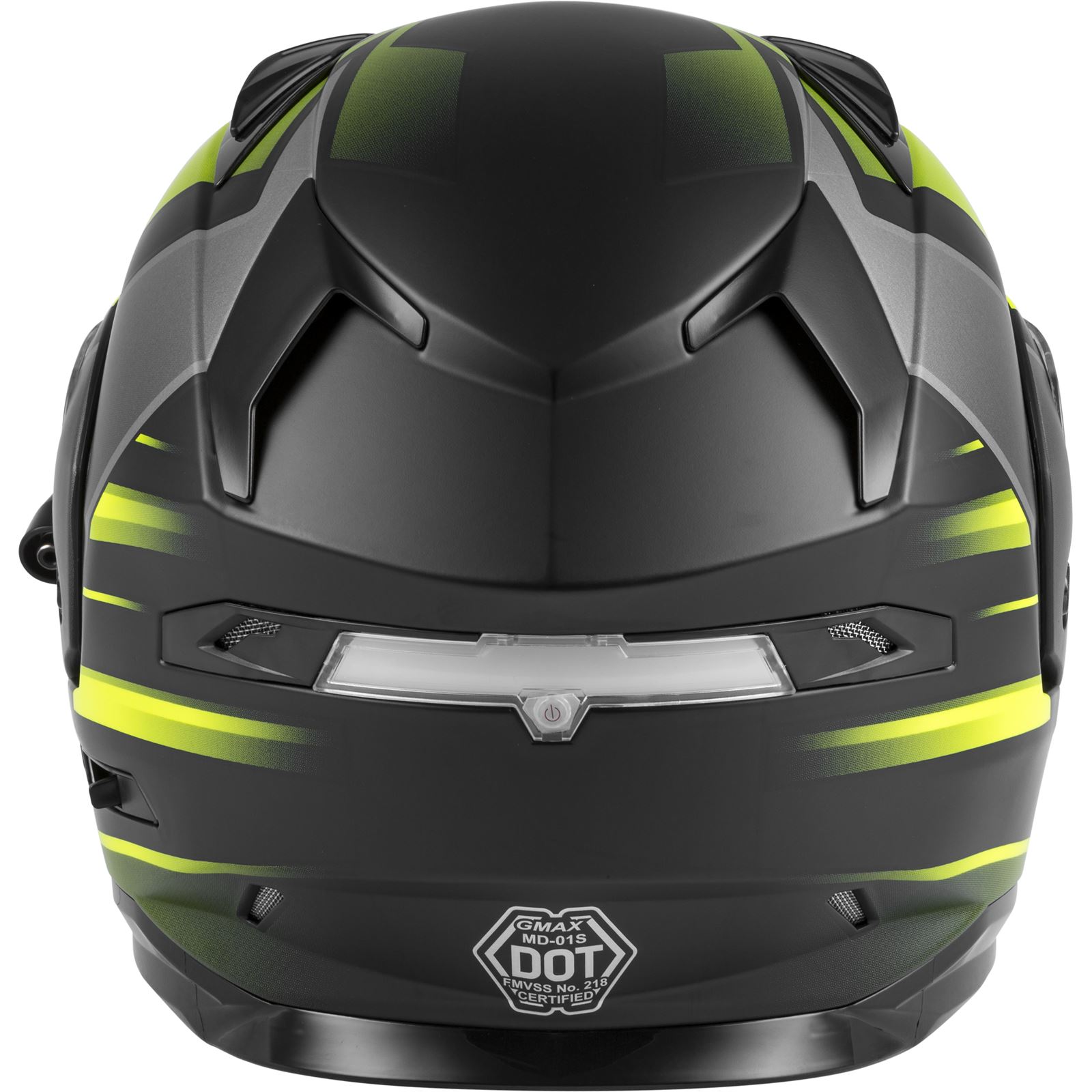 GMax MD01S Modular Helmet with Electric Shield Matte Black/HiVis