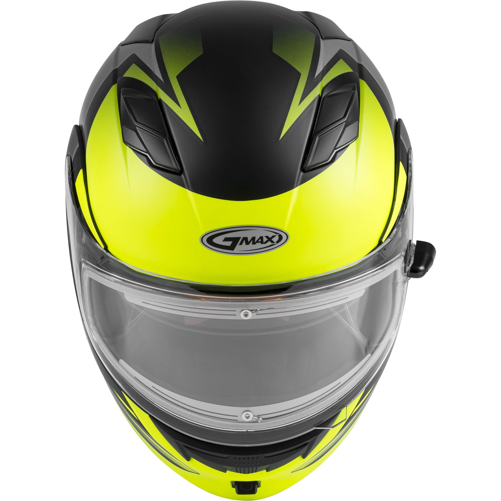 GMax MD01S Modular Helmet with Electric Shield Matte Black/HiVis