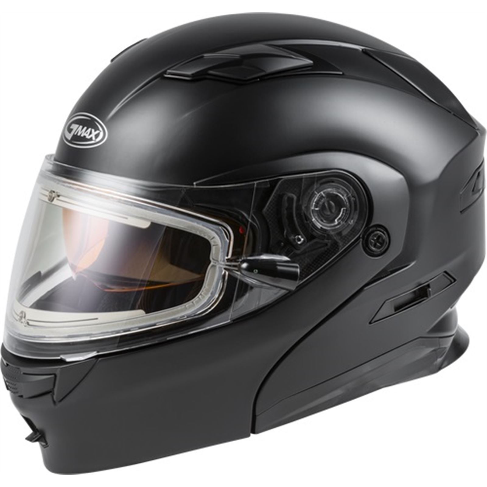 GMax MD-01S Modular Snow Helmet with Electric Shield - Matte Black - Large