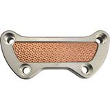 Brass Balls Top Clamp Hammered Copper/Natural 