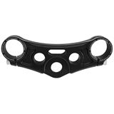Roland Sands Design Top Triple Clamp - Gloss Black - With Riser Holes