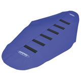 SDG Components 6-Ribbed Seat Cover - Blue/Black - YZ 450
