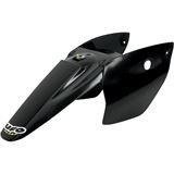 UFO Plastics Rear Fender with Side Panels - Black