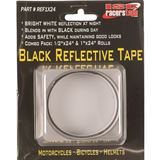 ISC Black Reflective Tape 1/2x24" & 1x24"