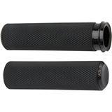 Arlen Ness Black Knurled Grips for Throttle by Wire