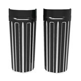 Arlen Ness 10-Gauge Fork Boot Covers - Black Anodized - +2" - FLHT