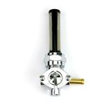 2FastMoto Petcock Fuel Valve 22mm Thread 5/16" - Chrome for Harley 