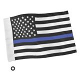 Show Chrome Thin Blue Line USA Flag - 6" x 9"