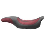 Mustang Motorcycle Products Kodlin Solo Seat - Maroon/Black - FL
