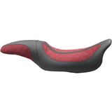 Mustang Motorcycle Products Kodlin Solo Seat - Maroon/Black - FL