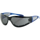 Bobster Shield II Sunglasses - Gloss Blue - Smoke