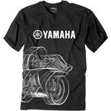 Factory Effex Yamaha R1 Tee Shirt -  Black -  X-Large