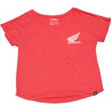 Factory Effex Honda Wing Women's Dolman Shirt - Red - XL