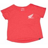 Factory Effex Honda Wing Women's Dolman Shirt - Red - XL