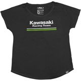 Factory Effex Women's Kawasaki Stripe Shirt - Black X-Large