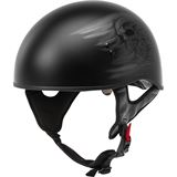 GMax HH-65 Half-Helmet Ritual Naked - Matte Black/Silver - Large