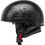 GMax HH-65 Half-Helmet Ritual Naked - Matte Black/Silver - Large